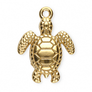 Stainless steel charms turtle Gold
