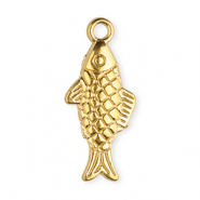 Stainless steel charms fish Gold