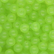 10 mm DQ&reg; acrylic beads shiny Light Green