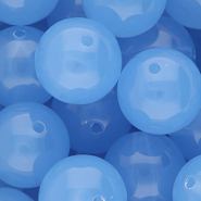 20 mm DQ&reg; acrylic beads shiny Blue