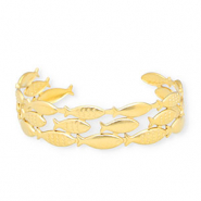 Stainless steel bracelets bangle fish Gold