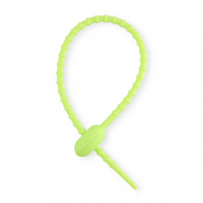 Colourful jewellery findings silicone zip tie Green