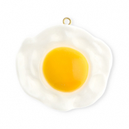 Statement charms fried egg White-Yellow