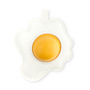Statement charms fried egg White-Warm Yellow