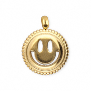 BY31® Stainless steel charms smiley Gold