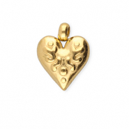 BY31® Stainless steel charms heart Gold