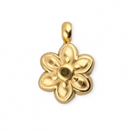 BY31® Stainless steel charms flower Gold