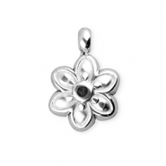 BY31&reg; Stainless steel charms flower Silver