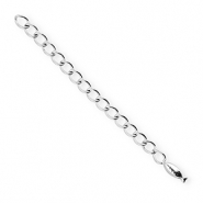 BY31&reg; Stainless Steel findings extension chain set fish Silver