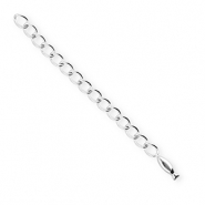 BY31&reg; Stainless Steel findings extension chain set fish Silver