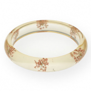 Ready-made Bracelets with dried flowers Light Pink