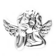 Stainless steel statement brooches angel Silver