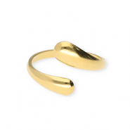 Stainless steel rings drops Gold