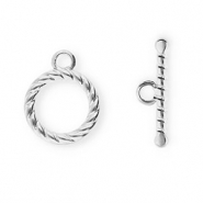 Stainless steel findings toggle clasp Silver
