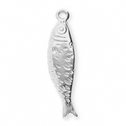 Stainless steel charms fish Silver