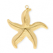 Stainless steel charms starfish Gold