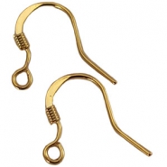 DQ metal findings earrings 15mm Gold 