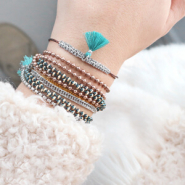 Inspirational Sets Jewellery of ball chain, stainless steel and metal style wire