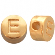 DQ European metal letterbead E Gold (nickel free) 