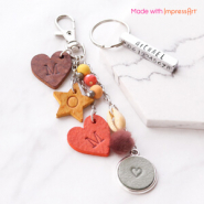Inspirational Sets Creating keychains with ImpressArt and DQ European leather pendants