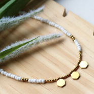 Inspirational Sets Necklaces with minimalistic stainless steel charms