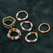 Inspirational Sets Making rings with top facet tube beads