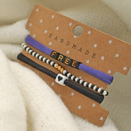 Inspirational Sets DIY: making bracelets with stitched elastic ribbon