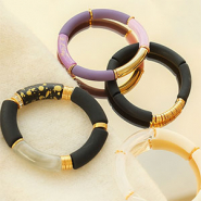 Inspirational Sets How to create trendy bracelets with acrylic tube beads