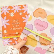 Inspirational Sets Jewellery inspiration with colourful ribbons and own design jewellery cards