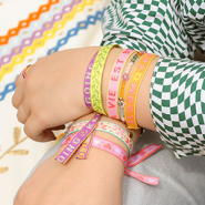 Inspirational Sets Jewellery design with ribbon with text