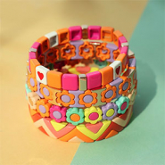 Inspirational Sets How to design a summer collection of bracelets with tile beads