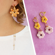 Inspirational Sets Tips for designing earrings with DQ Greek ceramic flowers