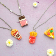 Inspirational Sets Jewellery inspiration with resin beads flowers and resin charms food 