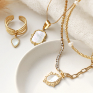 Inspirational Sets Elegant jewellery with stainless steel charms shell