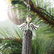 Handmade jewellery: Christmas angels made with belcher chain ♡ DIY