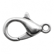 DQ European metal lobster clasp 23mm Antique Silver (nickel free)