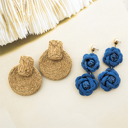 Inspirational Sets Create a boho collection with raffia and denim earrings