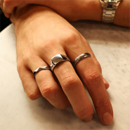 Inspirational Sets Inspiration time with stainless steel rings for men