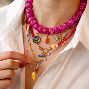 Inspirational Sets Create playful necklaces with enamel stainless steel charms