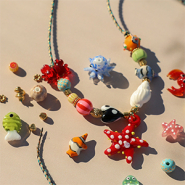 NEW Summer glass charms