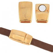 DQ metal magnetic clasp &Oslash;10x2.2mm Rose gold (nickel free)