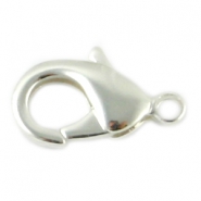 DQ metal findings lobster clasp 12mm Silver