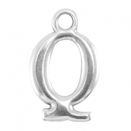 DQ metal lettercharm Q Antique silver (nickel free)