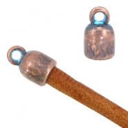 DQ European metal copper blue patina findings Check out our Designer Quality European metal end caps in copper blue patina