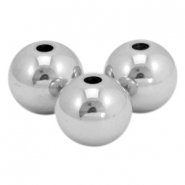 Stainless steel beads 6mm Silver