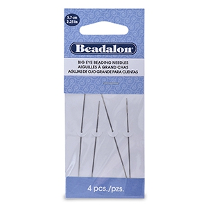 Beadalon Needle 5.7cm Big Eye Silver