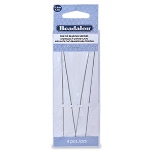 Beadalon Needle 11.6cm Big Eye Silver