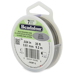 Beadalon stringing wire 7 strand 0.61mm Bright Stainless Steel