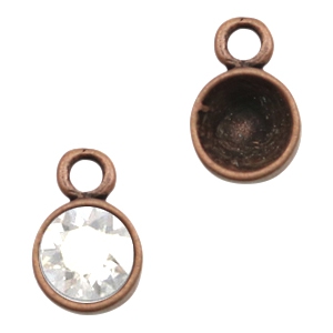 Findings TQ metal setting 1 loop for Chaton SS39 Copper (Nickel Free)