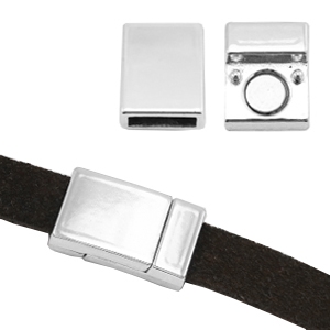 Magnetic clasps Basic Quality metal &Oslash;10.2x3.1mm Antique Silver